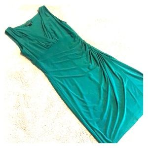 Ralph Lauren dress V neck with side ruching